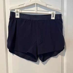 Outdoor Voices Lined Navy Running Shorts M